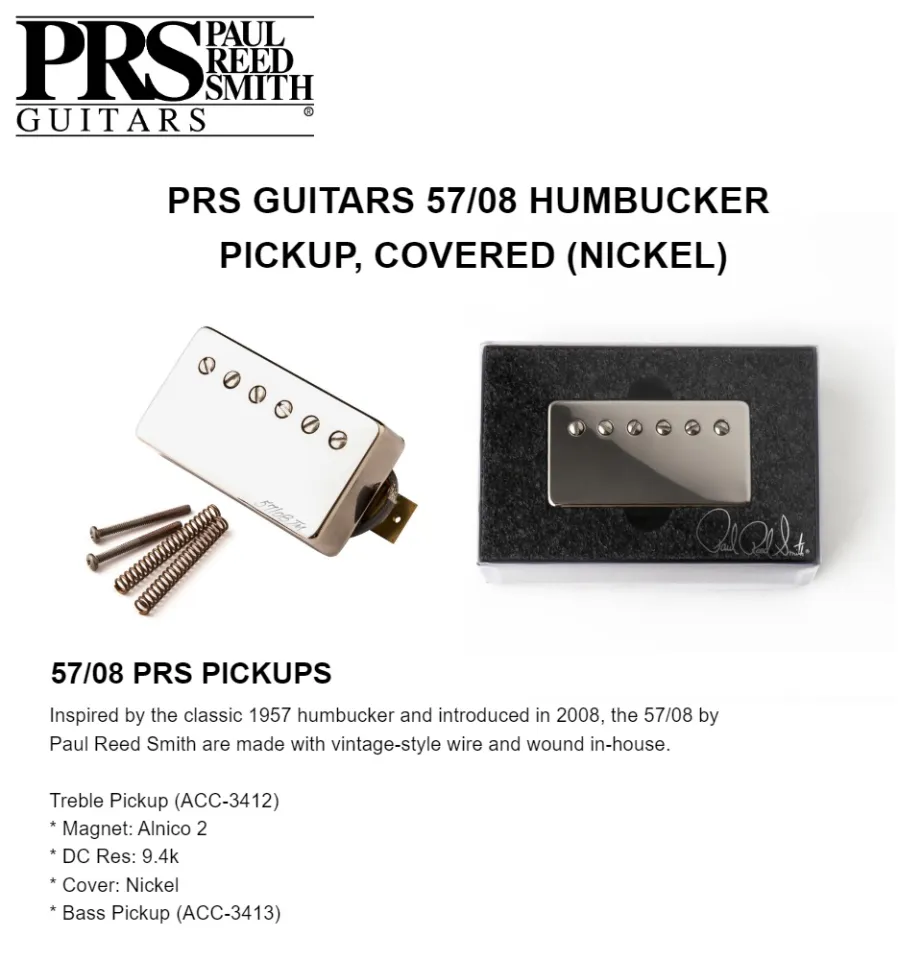 PRS　Lazada　Treble　57/08　(Nickel)　Guitars　Covered　Pickup,　Humbucker　PH