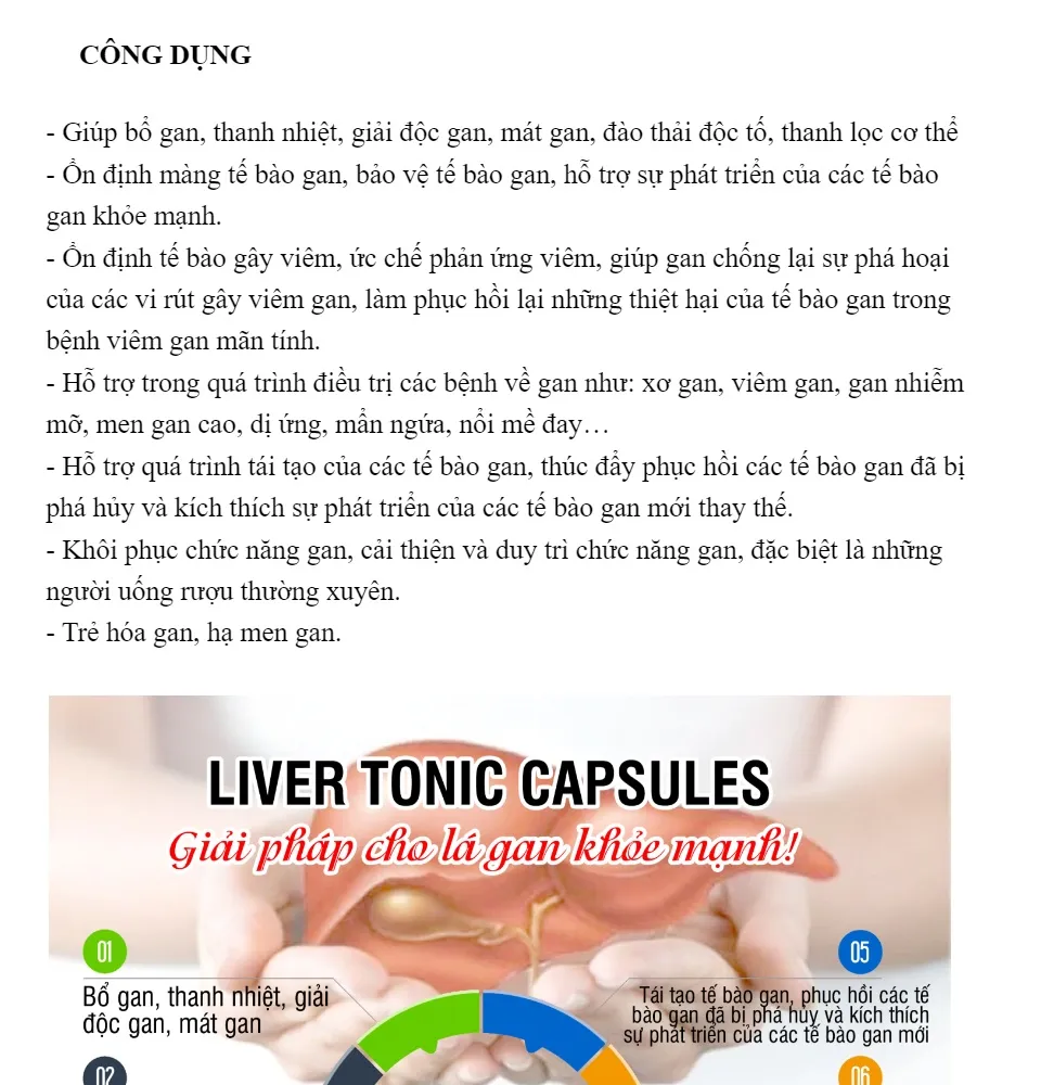 Careline Liver Tonic: Có một loại thực phẩm dinh dưỡng tự nhiên được thiết kế để làm sạch gan và giúp hỗ trợ sức khỏe của bạn. Careline Liver Tonic đang trở nên ngày càng phổ biến, hãy xem ảnh để hiểu thêm về công dụng của nó.