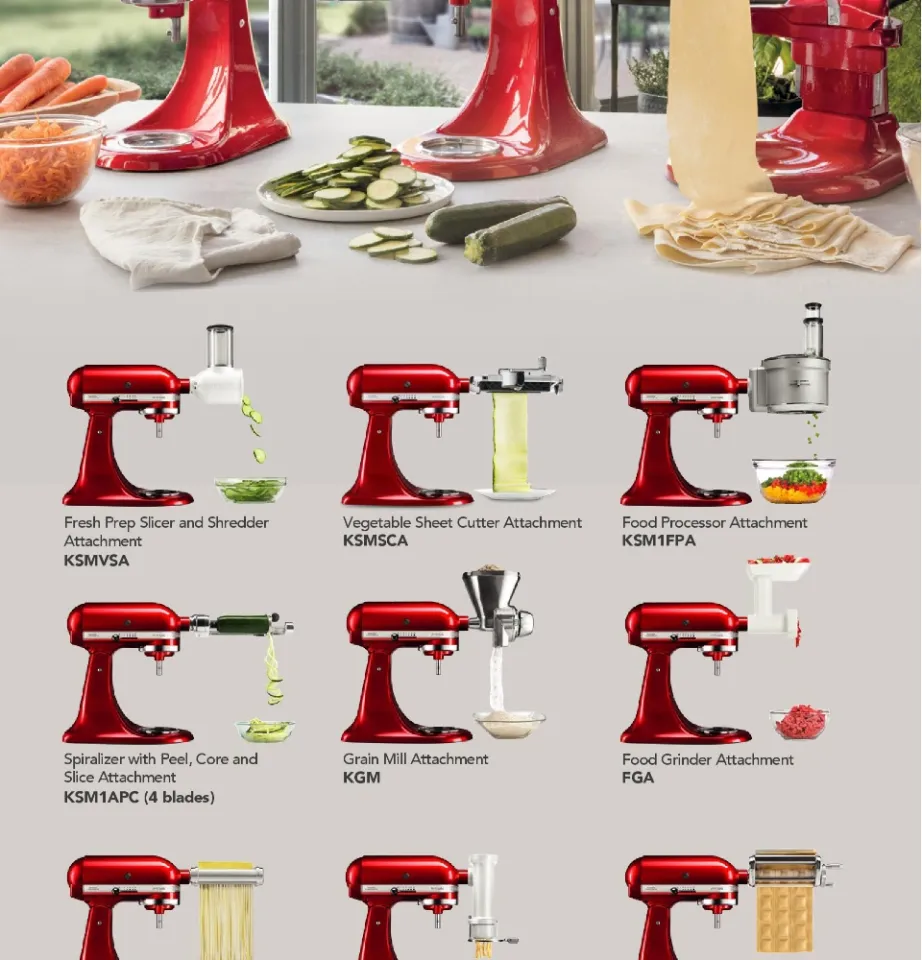KitchenAid 5 Blade Spiralizer with Peel, Core and Slice Stand Mixer  Attachment - Shop Kitchen & Dining at H-E-B