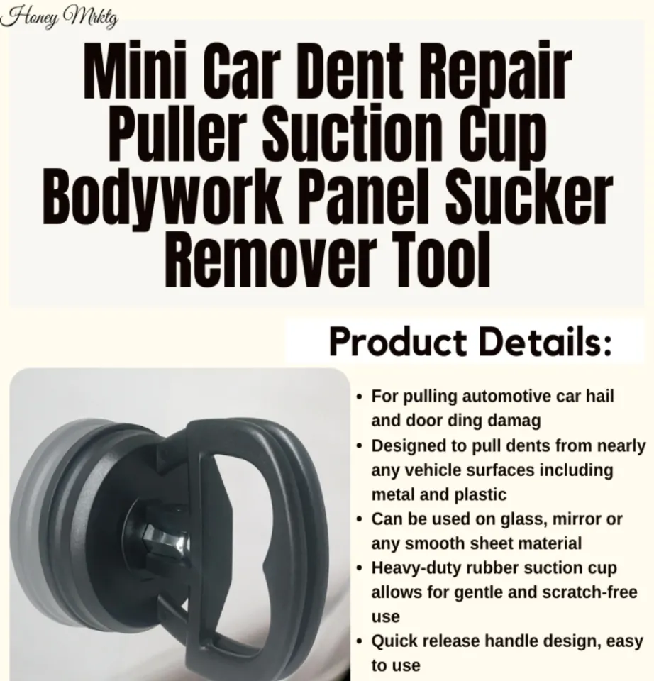 Mini Car Dent Repair Universal Puller Suction Cup Bodywork Panel Sucker  Remover Tool Heavy-duty Rubber For Glass Metal