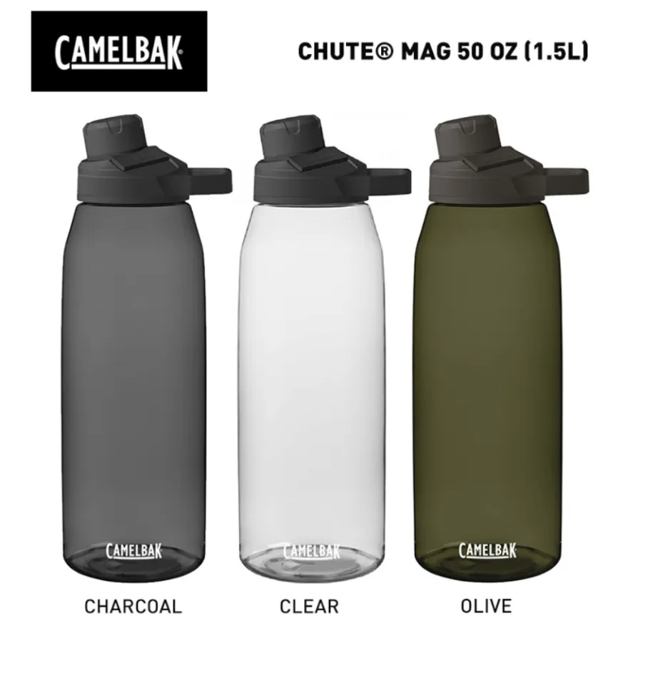 Camelbak Water Bottle Chute Mag 1.5L Transparent Black