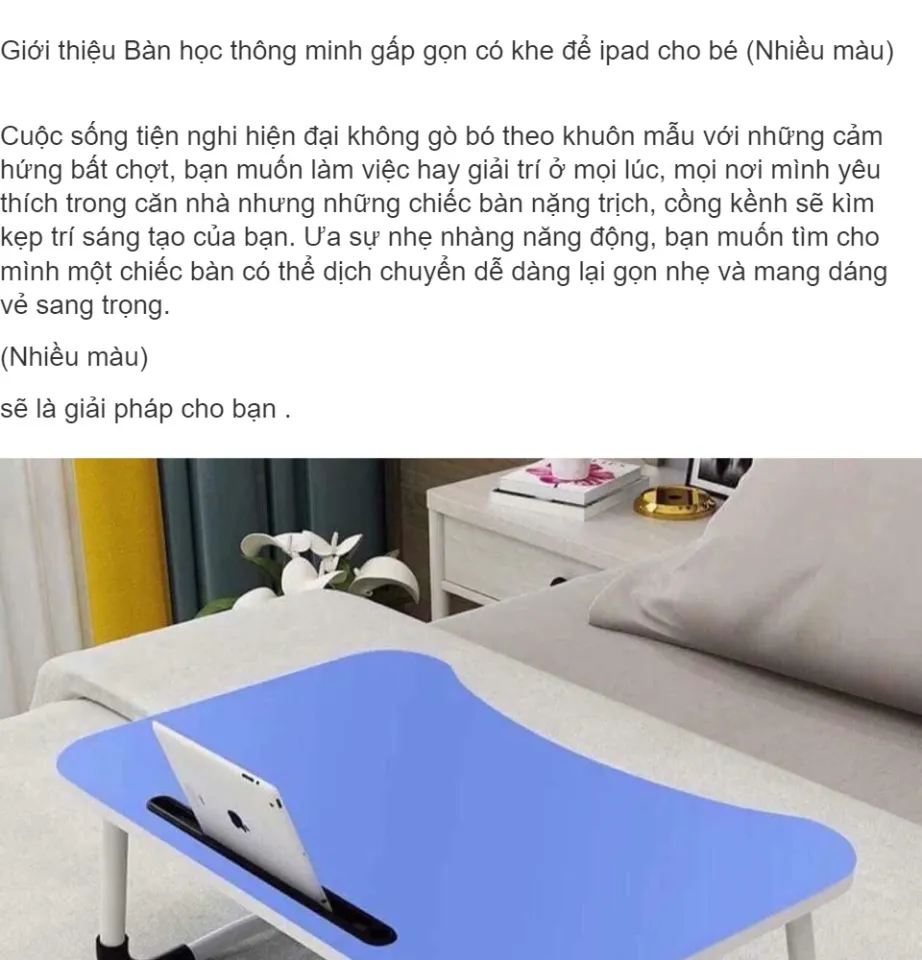 Lịch sử giá Bàn học - bàn làm việc ngồi giường có giá sách nhỏ gọn tiện  dụng , có bánh xe di chuyển tiện dụng 80x40x68-85cm - đang giảm 201.000 ₫  tháng 10/2023 - BeeCost
