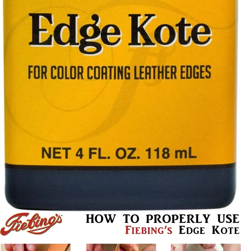 Fiebing's Dark Brown Edge Kote for Color Coating Leather Edges, 4