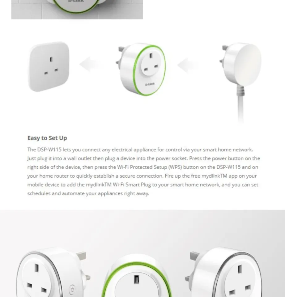 DSP-W115 mydlink Wi‑Fi Smart Plug