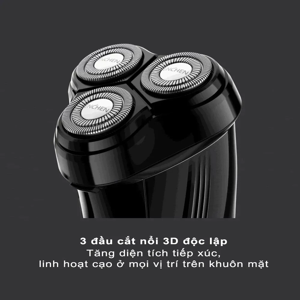 Máy cạo râu kháng nước Enchen Gentleman 5S chuẩn IPX7, cạo khô và cạo ướt an toàn, thời gian sử dụng 150 phút - sử dụng đến 3 tháng liên tục, hàng chính hãng