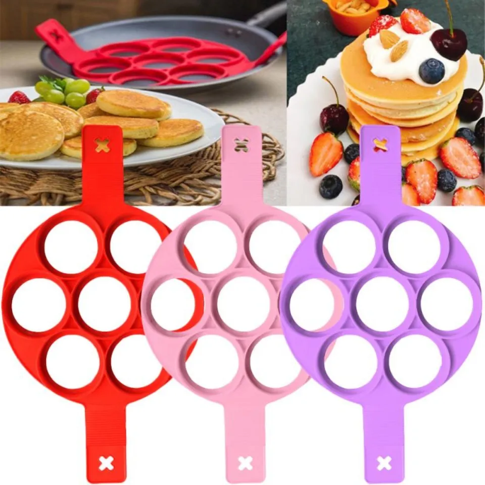 Silicone Non Stick Fantastic Egg Pancake Maker Ring Kitchen Baking Omelet  Moulds Flip Cooker Egg Ring