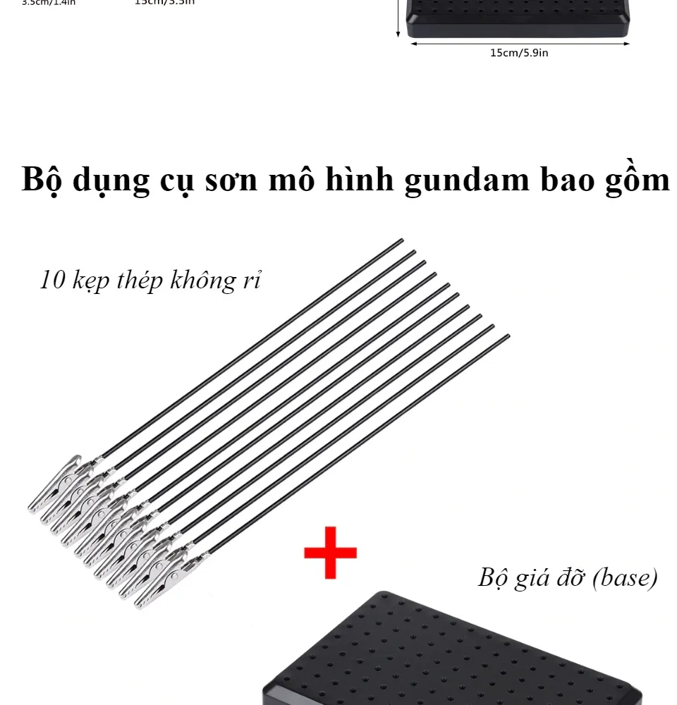 Bộ Dụng Cụ Sơn Mô Hình Gundam Gồm Base + 10 Kẹp Xmodel Vt062 Chất Liệu Thép  Không Rỉ Làm Mô Hình Đồ Chơi Anime Nhật | Lazada.Vn