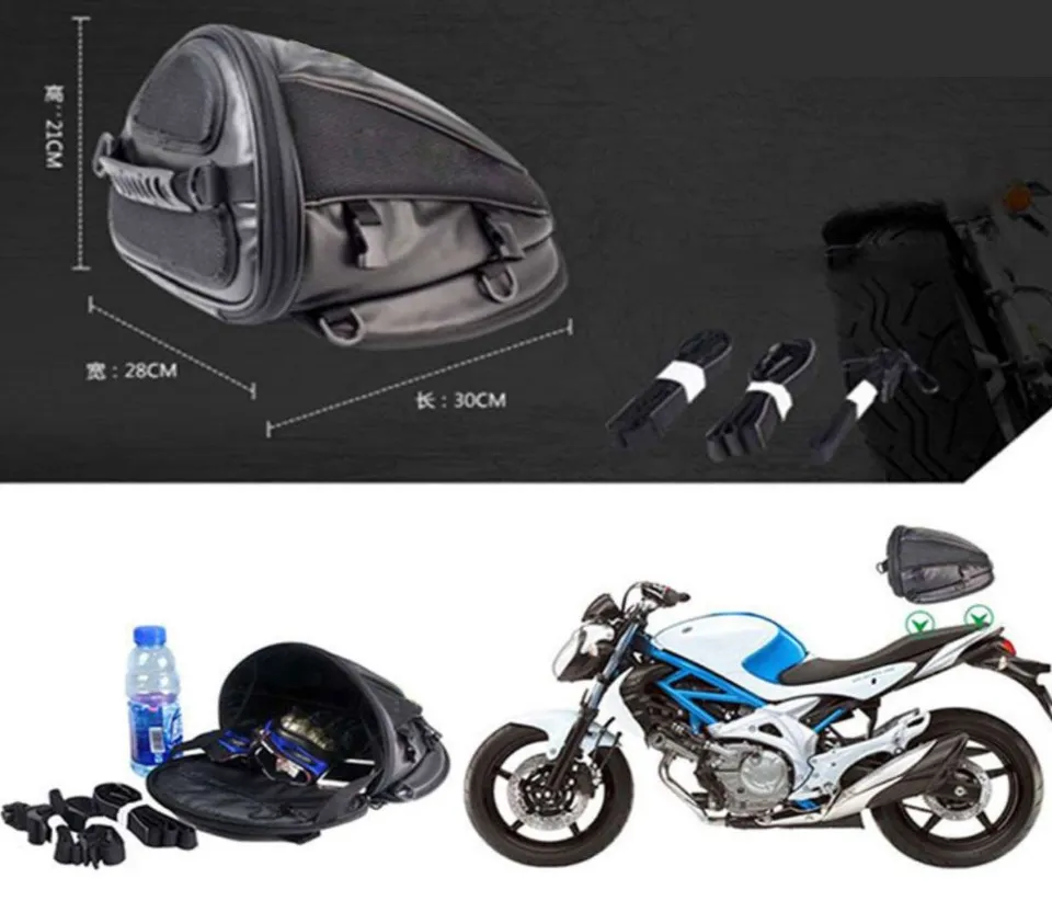 Motorcycle Tail Bag Riding Tribe Motorcycle Seat Bag Waterproof PU Leather  Luggage Carry Bag Tool St…See more Motorcycle Tail Bag Riding Tribe