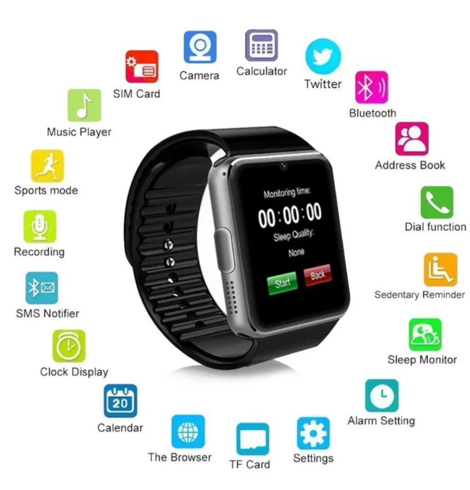 Gt08 smart watch online features