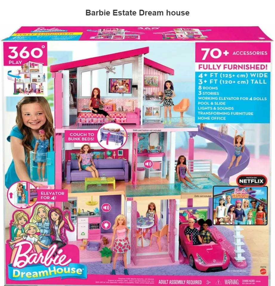 barbie glam house and doll set