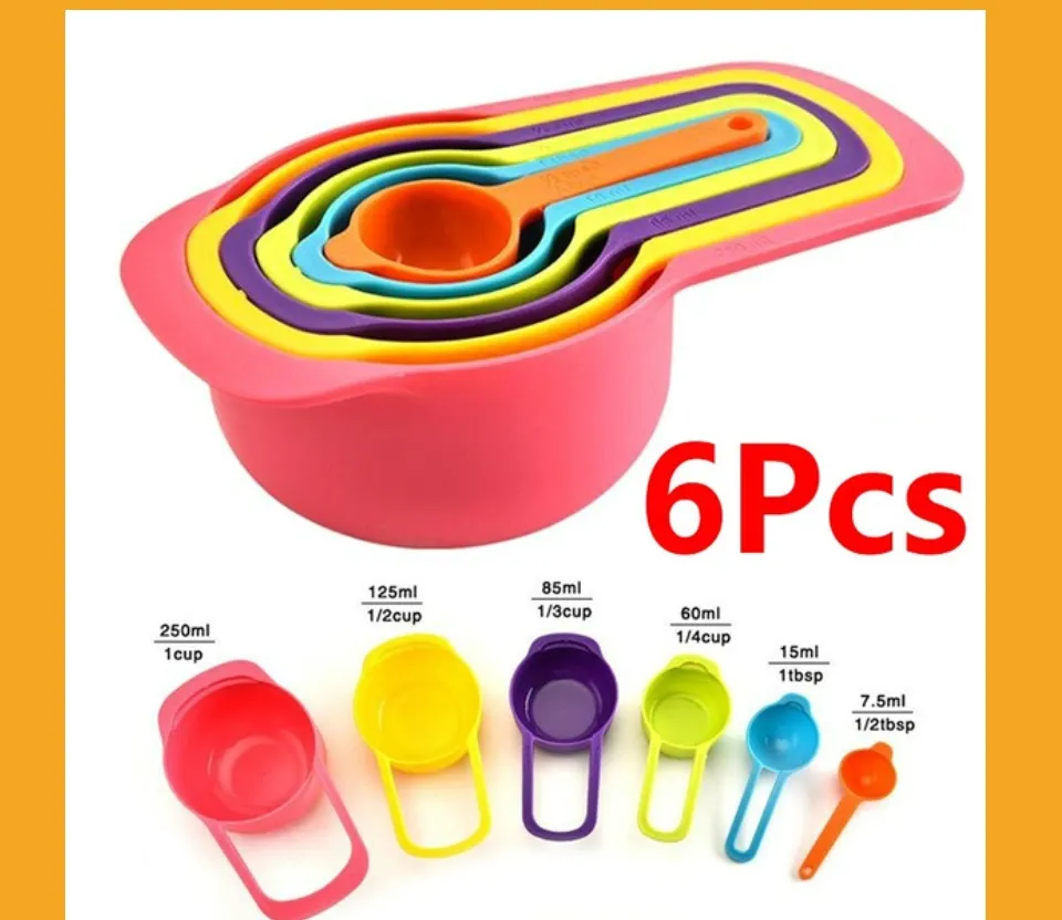 Kymbie® Iridescent Rainbow Set: Measuring Cups, Measuring Spoons and C –  shopbakerista