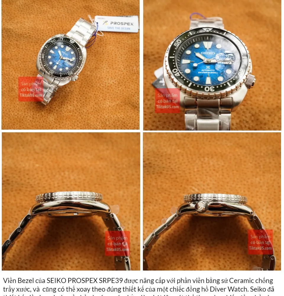 Đồng hồ thợ lặn SEIKO SRPE39K1 2020 King Turtle Manta Ray PROSPEX save the  ocean Special