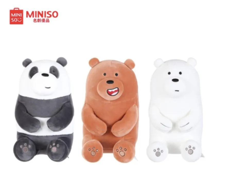 we bare bears sitting plush