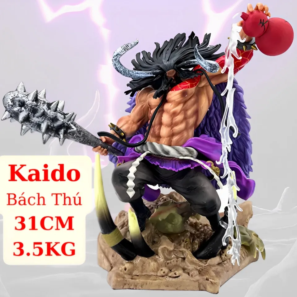 Chào mừng bạn đến với thế giới One Piece! Hãy xem mô hình Tứ Hoàng Kaido Bách Thú 31cm tuyệt đẹp này để thưởng thức vẻ đẹp và sức mạnh của Kaido. Với chất lượng hoàn hảo và chi tiết tinh tế, bạn sẽ không thể rời mắt khỏi mô hình này.