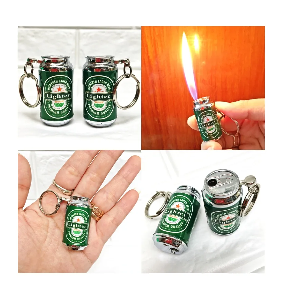 Bật Lửa Móc Khóa Hình Lon Bia Heineken Mini (Xài Gas) | Lazada.vn