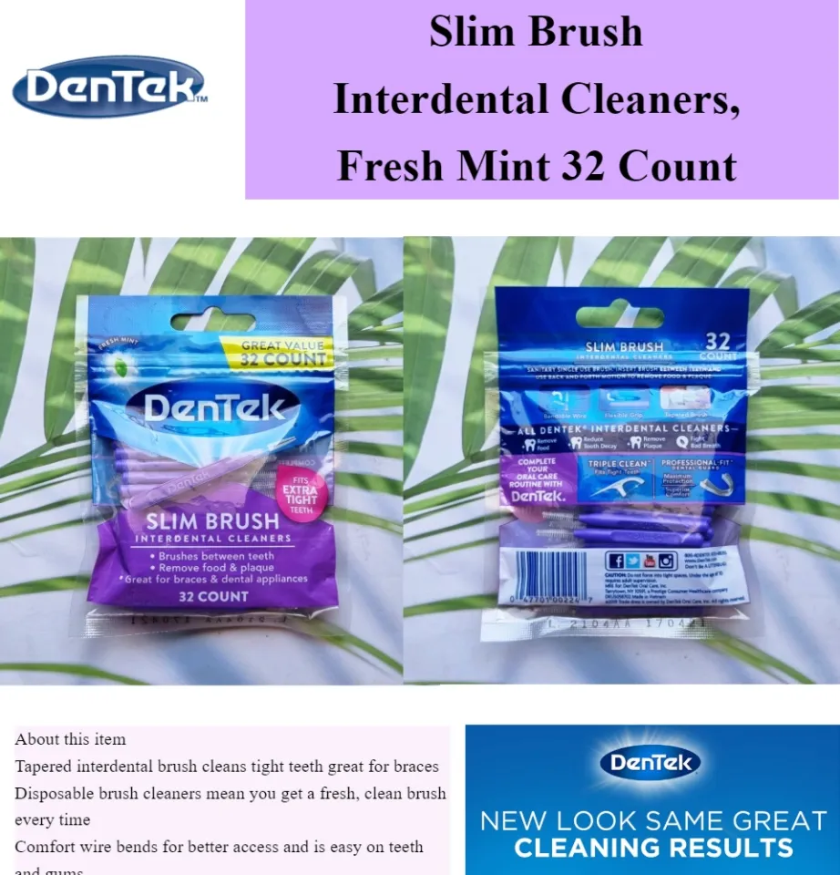 Dentek Slim Brush Interdental Cleaners, Mouthwash Blast - 32 cleaners