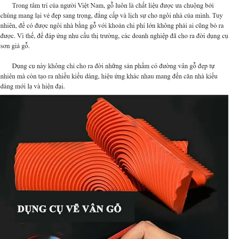 Cọ Lăn Sơn Tạo Vân Gỗ, Dụng Cụ Vẽ Sơn Giả Gỗ, Con Lăn Tạo Vân Gỗ Hiện Đại |  Lazada.Vn