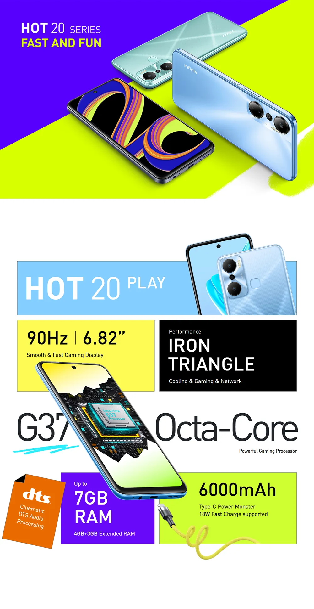 infinix hot 20 processor