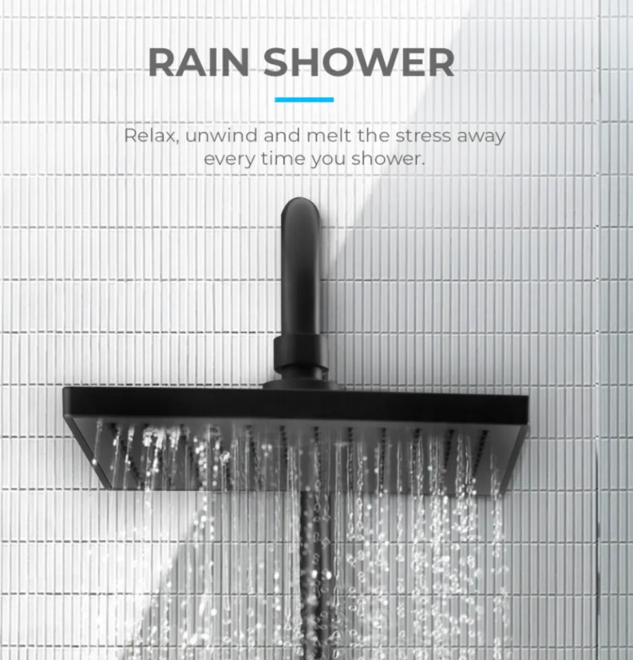 Mistral Instant Shower Heater with Rain Shower MSH99 - Gun Metal / Matte  Black/ DC Pump/ 1 Year Warranty | Lazada Singapore