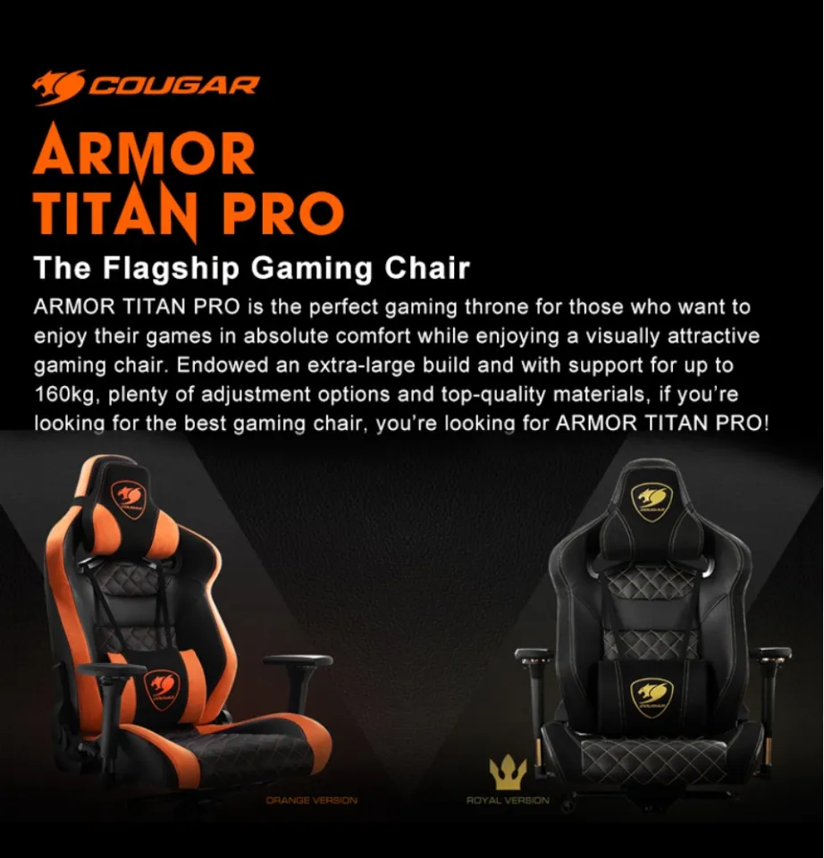 COUGAR Armor Titan Pro Royal The Flagship Gaming Chair Black