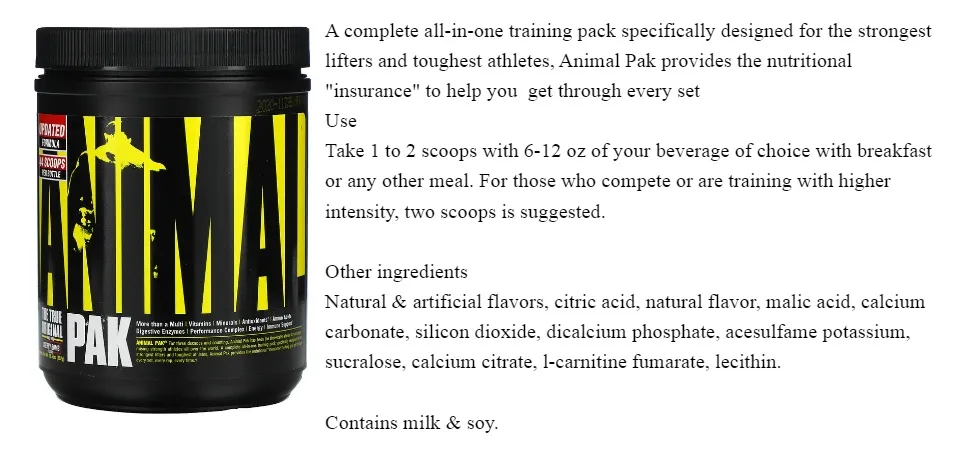 Universal Nutrition, Animal Pak, Orange Crushed Powder (295 g) | Lazada Universal Nutrition, Animal Pak, Orange Crushed Powder (295 g) | Lazada