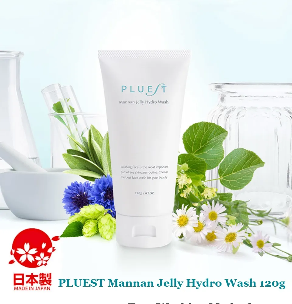 PLUEST Mannan Jelly Hydro Wash 120g, Facial Wash, Facial Cleansers