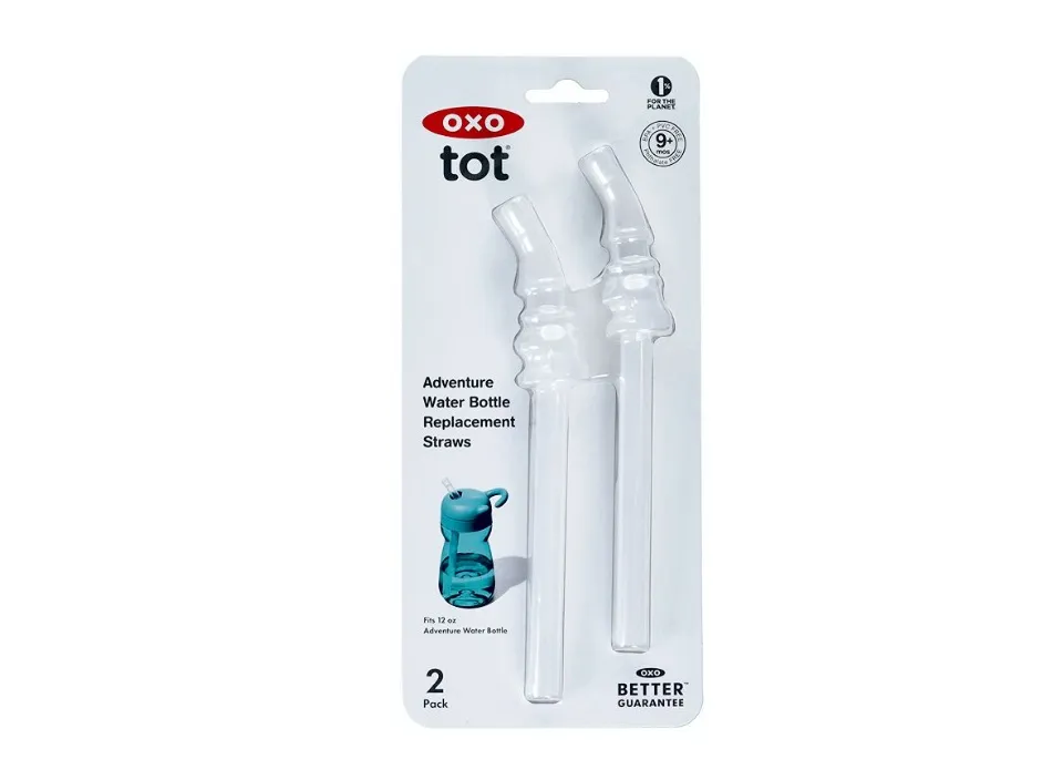 OXO Tot Adventure Water Bottle Replacement Straw - 2 Count(Pack of 1)