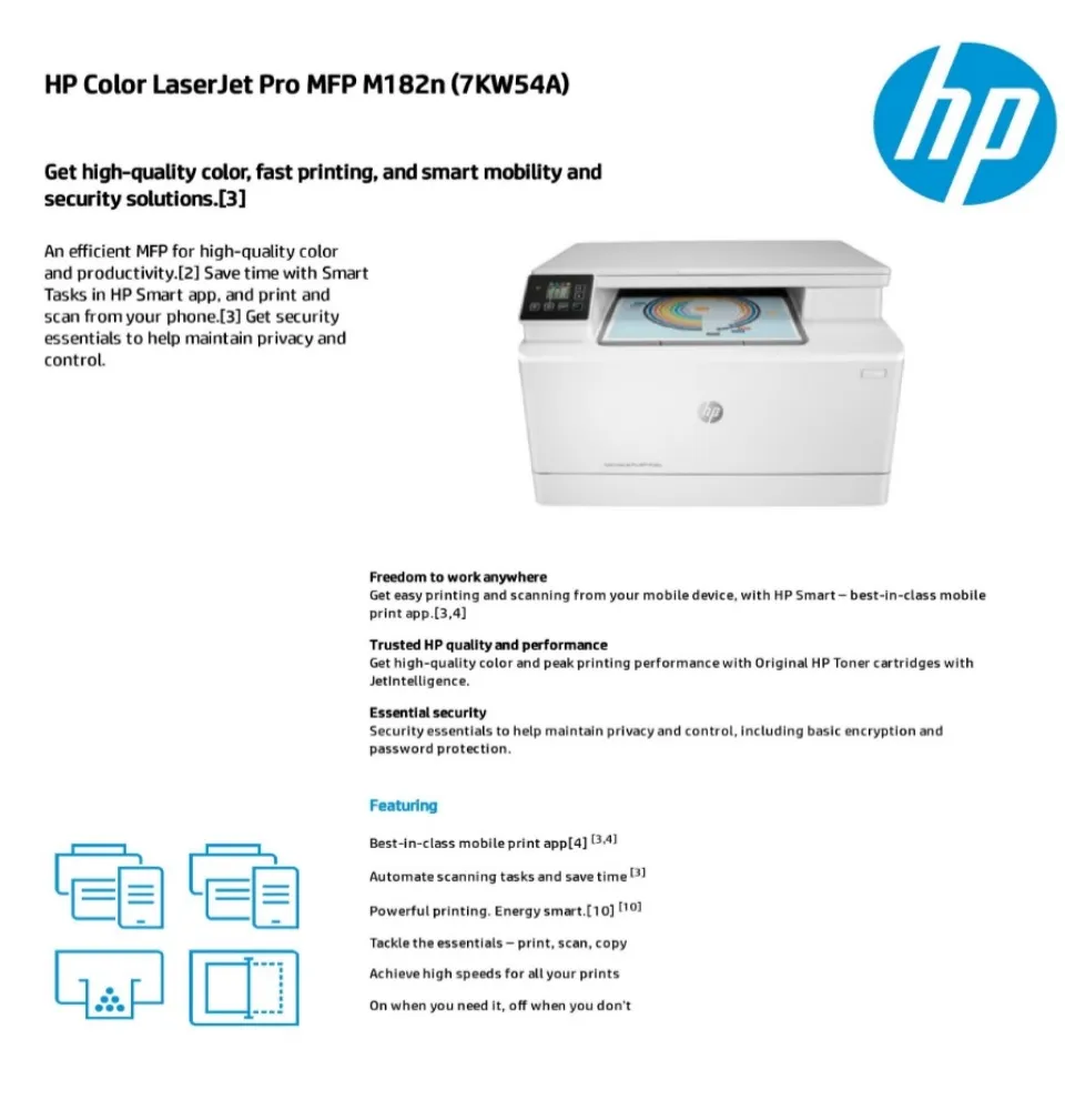 HP Color LaserJet Pro MFP M182n Printer - Printers - ShaShinKi