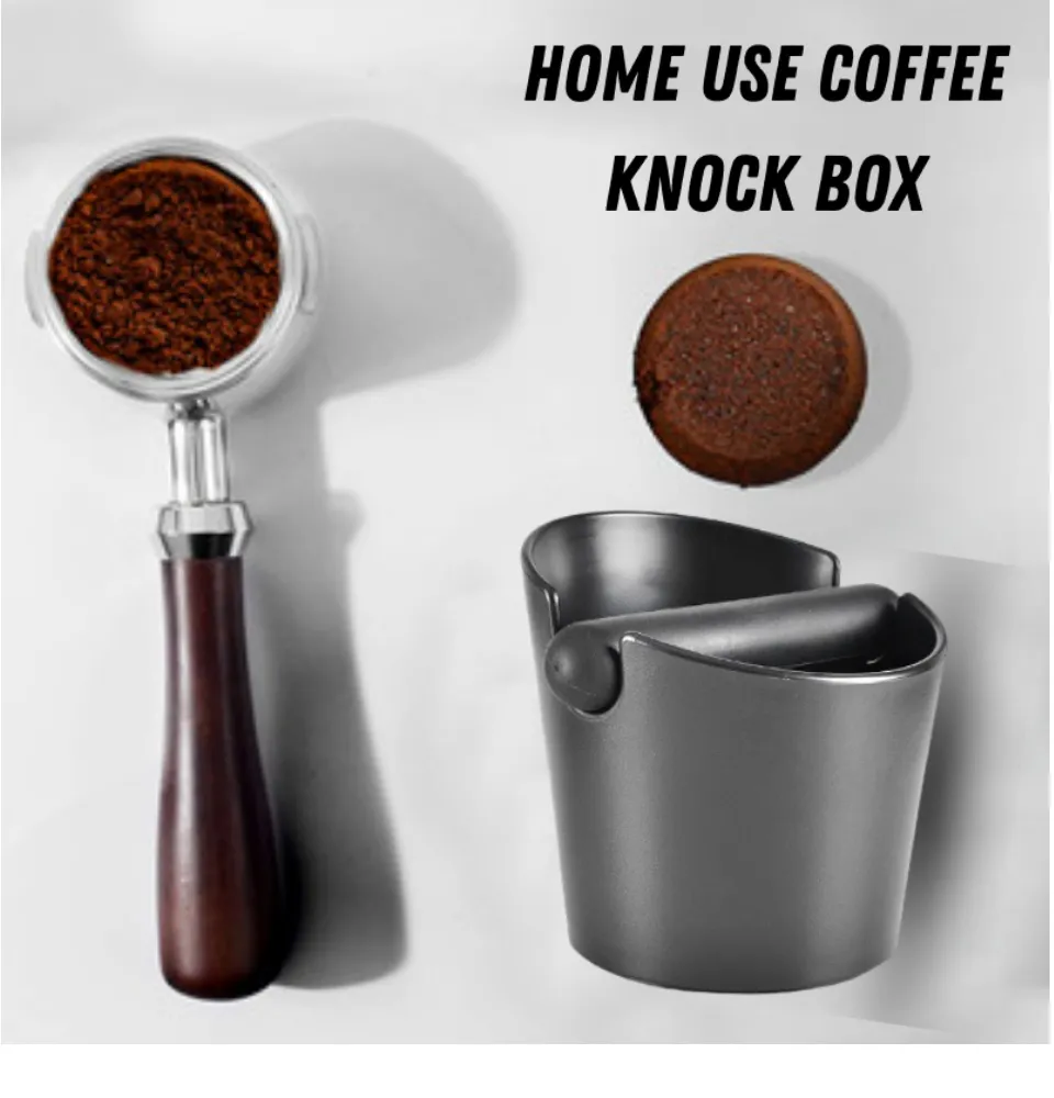 Coffee Grind Knock Box And Espresso Dump Bin black 訳あり