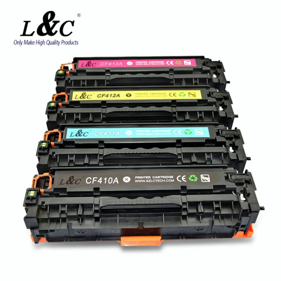 L&C Toner Cartridge CF410/CF410A/CF411A/CF412A/CF413A Black Cyan Magenta Yellow For HP Color LaserJet M477fnw M477fdn M477fdw M452dw M452nw M452dn M377dw M477 M452 M377 477fnw 477fdn 477fdw 452nw 377dw | Lazada