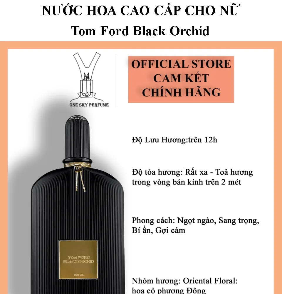 Nước hoa nữ Tom Ford Black Orchid chính hãng hương nước hoa mang đến sự bí