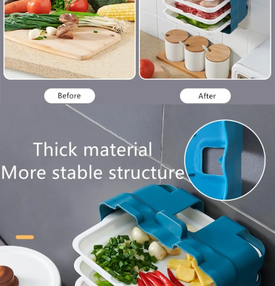 New 6 Layers Wall-mounted Dish Organizer Rack Kitchen Fruit Vegetable –  Megamall Online Store