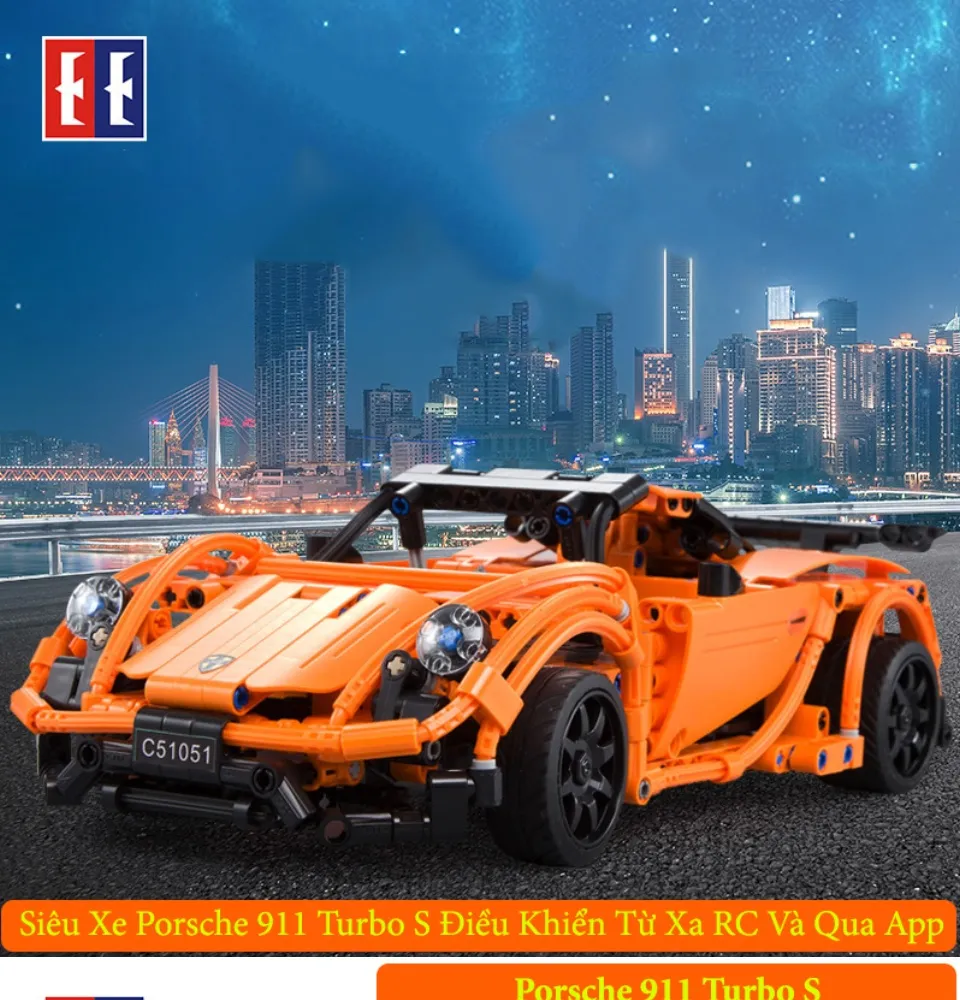 Đồ Chơi Lắp Ráp Kiểu LEGO Mô Hình Siêu Xe Porsche 911 Turbo S Điều ...