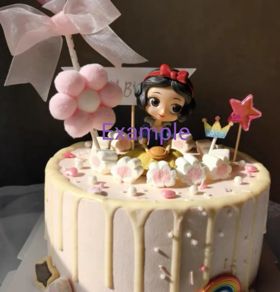 Cake Topper Silicon Princess Snow White For Girls Birthday Cake Decoration  or Toys for Girls | Lazada