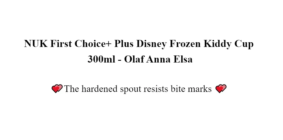NUK First Choice Junior Cup Disney Frozen Elsa with Clip 300ml