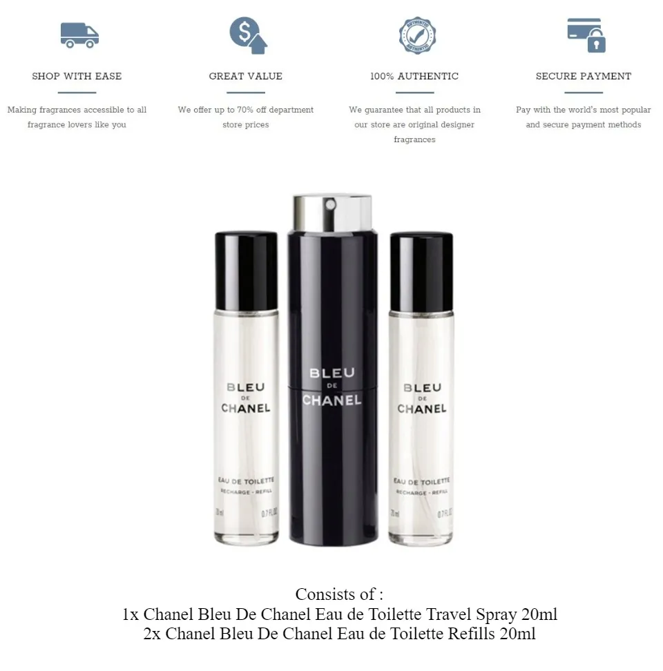 bleu de chanel edp travel spray