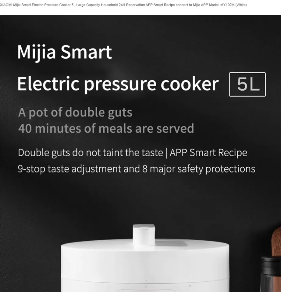 Xiaomi launches the MIJIA Smart Electric Pressure Cooker 5L for ¥399 (~$60)  - Gizmochina