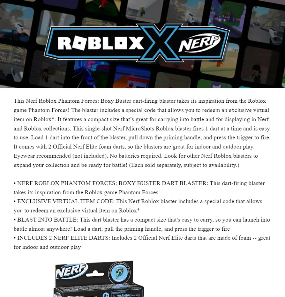 PHANTOM FORCES: BOXY BUSTER BLASTER - Nerf X Roblox