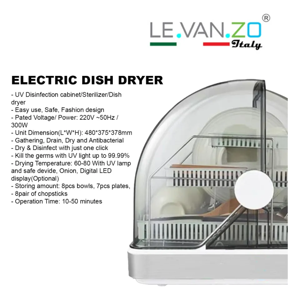 LEVANZO WT-68A ELECTRIC DISH DRYER Johor Bahru (JB), Malaysia, Iskandar  Puteri, Kluang, Austin Height Supplier, Suppliers, Supply, Supplies