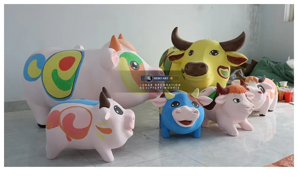 Mô hình tượng trâu composite Tượng trang trí mô hình phù điêu dieukhac360 #29 Mô hình tượng trâu composite Tượng trang trí mô hình phù điêu dieukhac360