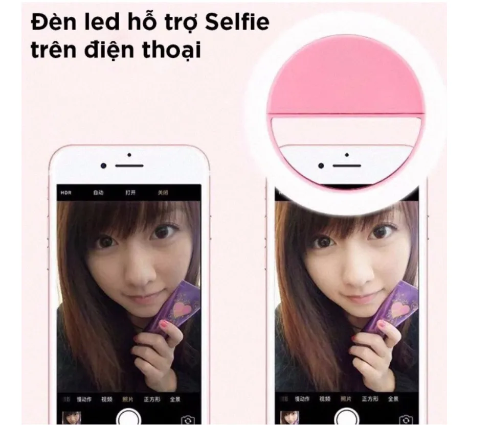 ĐÈN LED TRỢ SÁNG CHỤP HÌNH SELFIE CỰC ĐẸP - ĐÈN TRỢ SÁNG GẮN ĐIỆN ...