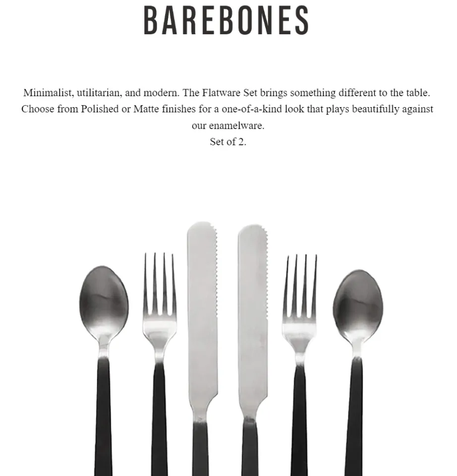Barebones - Flatware Set - Polished