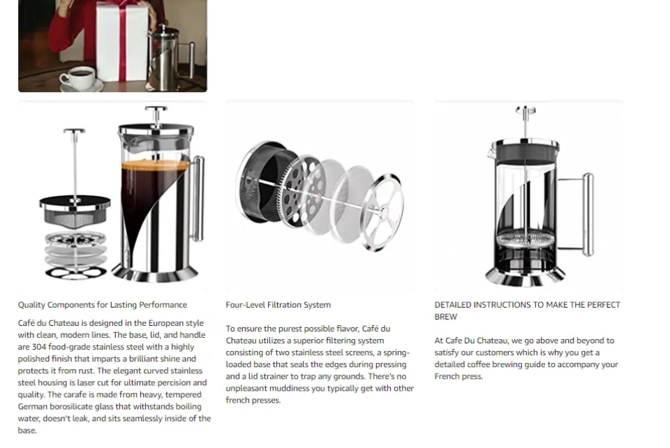 Our Point of View on Cafe Du Chateau French Press Makers 