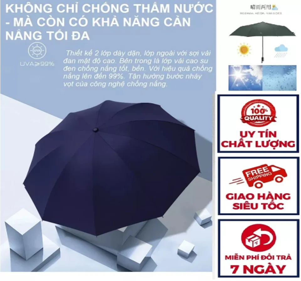 CÒN ÍT XẢ KHO) Ô Dù Che Mưa Đi Nắng Cao Cấp Gấp Gọn Chống Tia Còn Ít Xả Kho) Ô Dù Che Mưa Đi Nắng Cao Cấp Gấp Gọn Chống Tia