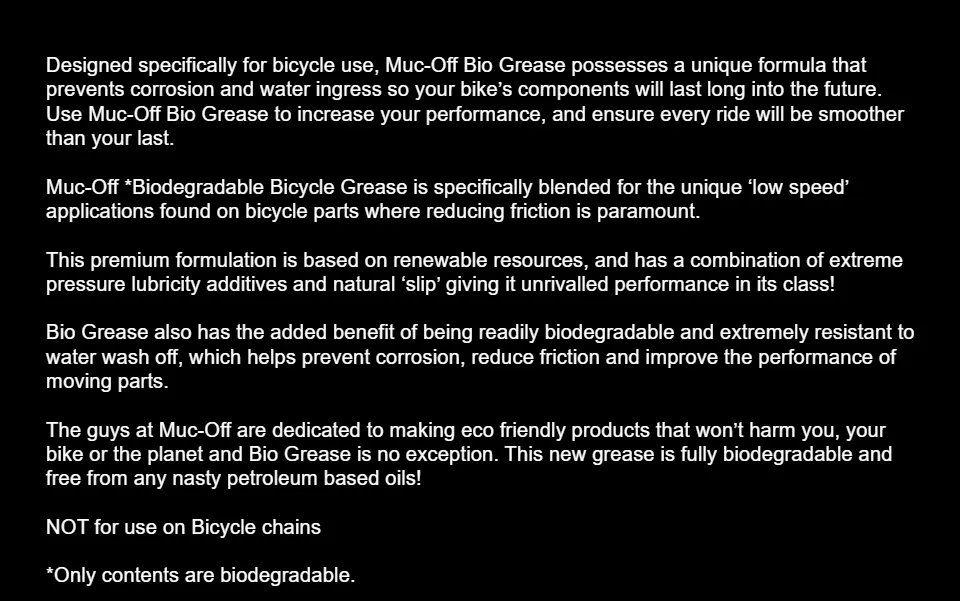  Muc-Off Bio Grease, 150g - Biodegradable Bike Grease