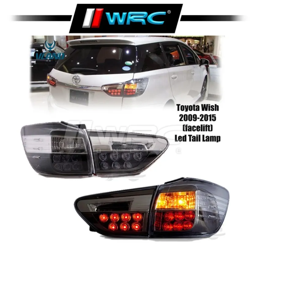 Vland Toyota Wish 2009-2015 (Facelift) Led Tail Lamp (Black