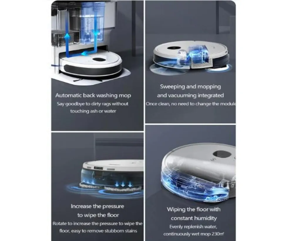 ECOVACS N9+ Vacuum Cleaner Sweeping and Mopping Integrated Robot for  Household Intelligent Automatic Cleaning Mop 2200Pa Suction