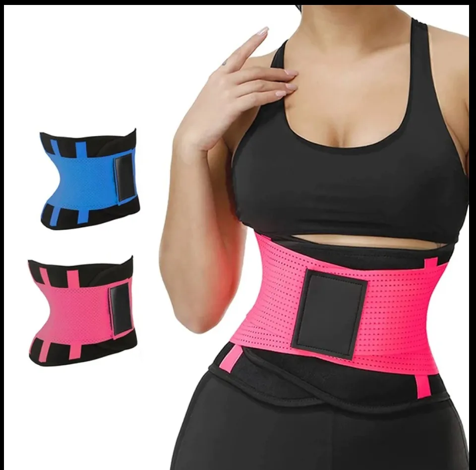 COD Hot Shapers Adjustable Waistband Hot Belt Power Waist Trainer Waistband  Shaper Power Belt