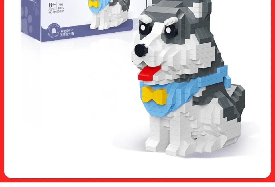 Khám phá thế giới lego với đồ chơi xếp hình mô hình chó Husky. Với sự kết hợp giữa tinh tế và độc đáo, các khối xếp hình sẽ giúp bạn tạo ra một mô hình 3D chó Husky đáng yêu và tỉ mỉ. Hãy xem hình ảnh liên quan để khám phá thêm về các chi tiết đẹp mắt.