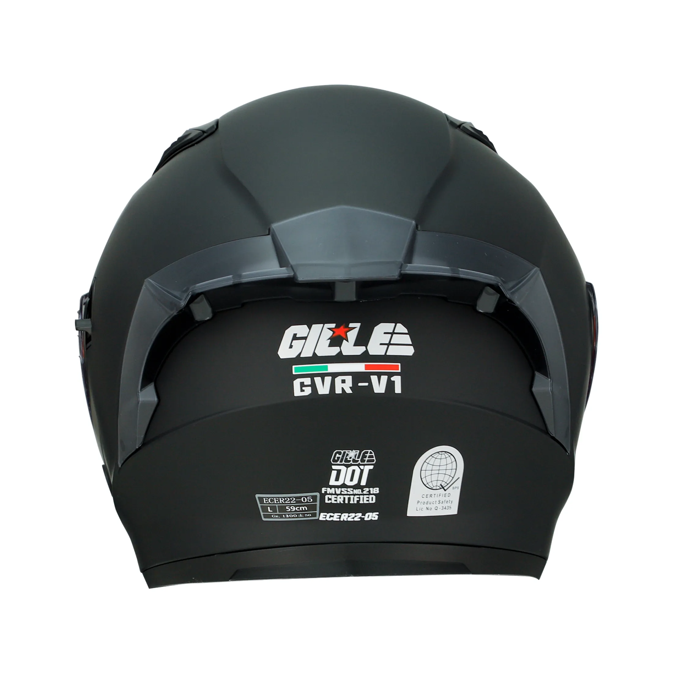 Gille 172 GVR V1 Solid Half Face Motorcycle Rider Plain Helmet with